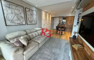 Apartamento para alugar, 84 m² por r$ 9.000,00/mês - vila belmiro - santos/sp