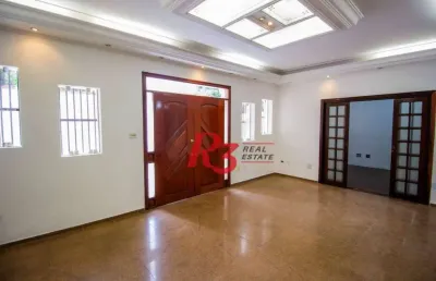 Casa com 4 dormitórios para alugar, 385 m² por r$ 15.782,52/mês - ponta da praia - santos/sp