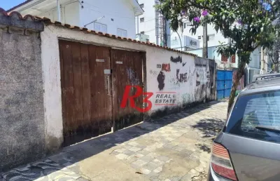 Terreno à venda, 450 m² por r$ 3.200.000,00 - boqueirão - santos/sp