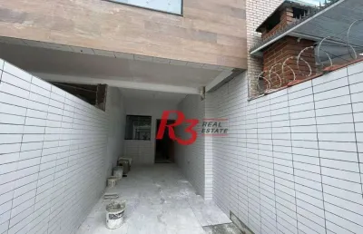 Casa sobreposta térrea com 3 dormitórios, 1 suíte à venda, 114 m² por r$ 805.000 - vila belmiro - santos/sp