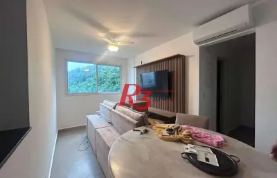Apartamento com 2 dormitórios à venda, 58 m² por r$ 650.000,00 - marapé - santos/sp