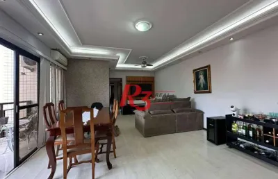 Apartamento à venda, 135 m² por r$ 950.000,00 - marapé - santos/sp