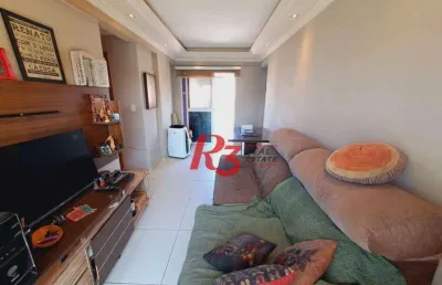 Apartamento com 2 dormitórios à venda, 75 m² por r$ 530.000,00 - campo grande - santos/sp