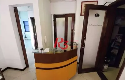 Sala, 52 m² - venda por r$ 340.000,00 ou aluguel por r$ 4.271,72/mês - marapé - santos/sp