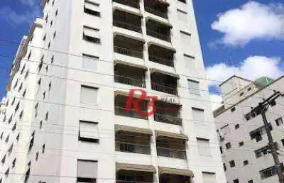 Apartamento com 2 dormitórios para alugar, 174 m² por r$ 6.200,00/mês - boqueirão - santos/sp