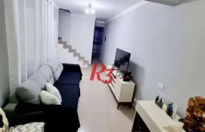 Sobrado com 3 dormitórios à venda, 90 m² por r$ 360.000,00 - caneleira - santos/sp