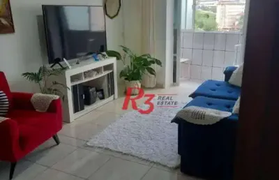 Apartamento com 1 dormitório à venda, 70 m² por r$ 240.000,00 - itararé - são vicente/sp