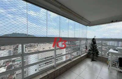 Apartamento à venda, 96 m² por r$ 880.000,00 - vila belmiro - santos/sp