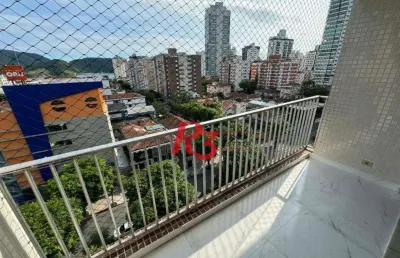 Apartamento para alugar, 120 m² por r$ 6.500,00/mês - ponta da praia - santos/sp