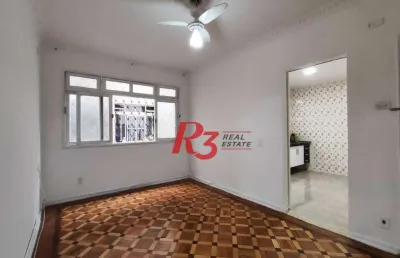 Apartamento com 2 dormitórios à venda, 70 m² por r$ 300.000,00 - marapé - santos/sp