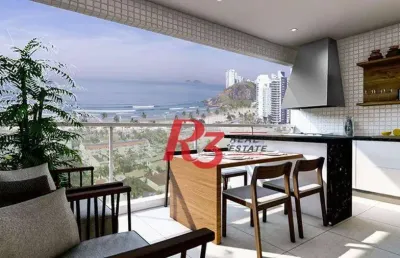 Apartamento com 1 dormitório à venda, 56 m² - vila júlia - guarujá/sp