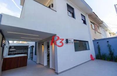 Sobrado à venda, 150 m² por r$ 1.830.000,00 - ponta da praia - santos/sp