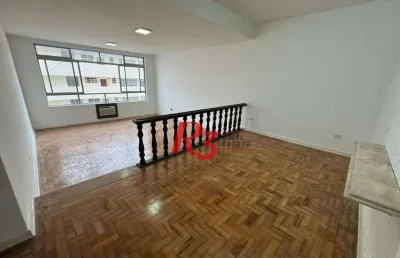 Apartamento com 3 dormitórios, 167 m² - venda por r$ 1.100.000,00 ou aluguel por r$ 6.500,00/mês - pompéia - santos/sp