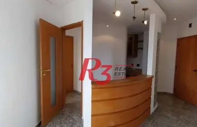 Sala à venda, 55 m² por r$ 375.000,00 - campo grande - santos/sp