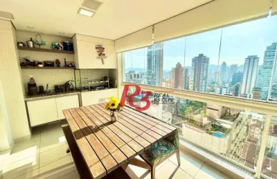 Apartamento à venda, 155 m² por r$ 2.000.000,00 - embaré - santos/sp