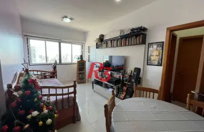 Apartamento com 1 dormitório à venda, 51 m² por r$ 580.000,00 - vila belmiro - santos/sp