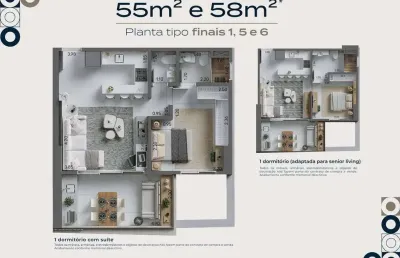 Apartamento com 1 dormitório à venda, 55 m² por r$ 660.000,00 - ponta da praia - santos/sp