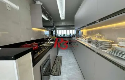Apartamento com 2 dormitórios à venda, 140 m² por r$ 2.150.000,00 - josé menino - santos/sp