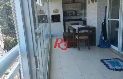 Apartamento à venda, 131 m² por r$ 1.173.000,00 - marapé - santos/sp