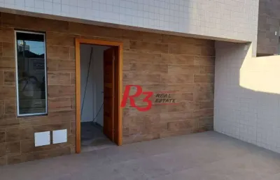 Casa com 3 dormitórios, 1 suíte à venda, 150 m² por - estuário - santos/sp