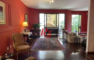 Apartamento com 3 dormitórios à venda, 262 m² por r$ 2.130.000,00 - boqueirão - santos/sp