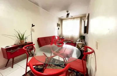 Apartamento com 2 dormitórios à venda, 72 m² por r$ 477.000,00 - josé menino - santos/sp