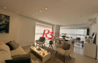 Apartamento com 3 dormitórios à venda, 221 m² - gonzaga - santos/sp