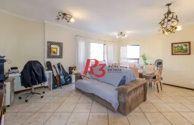Apartamento com 3 dormitórios à venda, 137 m² por r$ 843.000,00 - ponta da praia - santos/sp