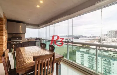 Apartamento à venda, 360 m² por r$ 7.800.000,00 - gonzaga - santos/sp