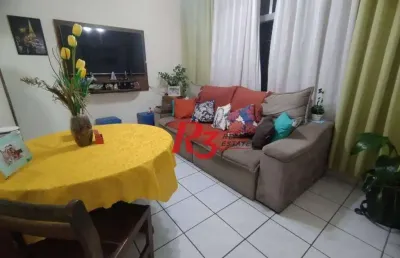 Apartamento com 2 dormitórios à venda, 94 m² por r$ 340.000,00 - marapé - santos/sp