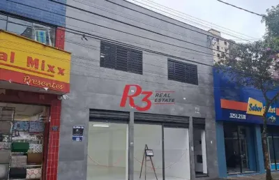 Loja para alugar, 150 m² por r$ 15.000,00/mês - pompéia - santos/sp