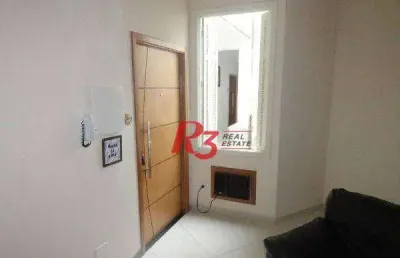 Apartamento com 2 dormitórios à venda, 56 m² por r$ 270.000,00 - marapé - santos/sp