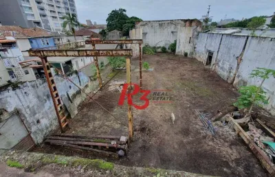 Terreno à venda, 1560 m² por r$ 6.200.000,00 - vila matias - santos/sp