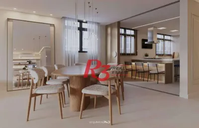 Apartamento com 4 dormitórios à venda, 240 m² por r$ 2.760.000,00 - boqueirão - santos/sp
