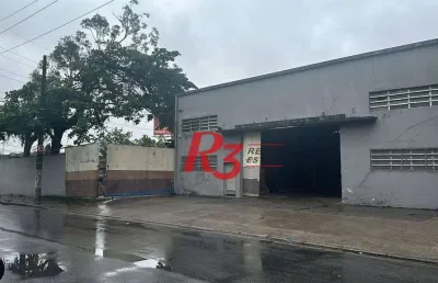 Galpão para alugar, 1089 m² por r$ 18.000,00/mês - chico de paula - santos/sp
