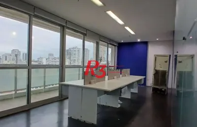 Sala à venda, 120 m² por r$ 1.100.000,00 - gonzaga - santos/sp