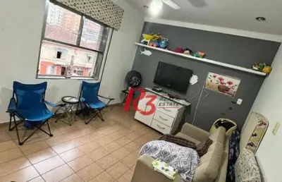 Kitnet para alugar, 32 m² por r$ 2.800,00/mês - aparecida - santos/sp