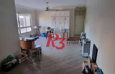 Apartamento à venda, 158 m² por r$ 710.000,00 - macuco - santos/sp