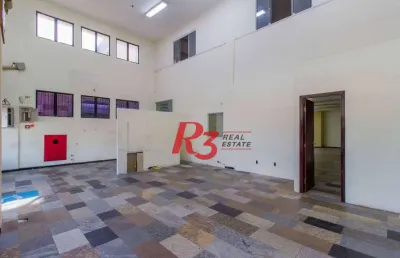 Loja para alugar, 380 m² por r$ 20.000,00/mês - aparecida - santos/sp