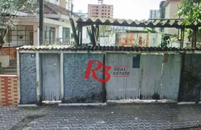 Terreno à venda, 240 m² por r$ 870.000,00 - embaré - santos/sp