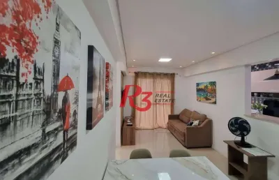 Oportunidade à venda no josé menino! porteira fechada, 2 quartos,sacada vista livre,  1 vaga, lazer com piscina e academia, andar alto, portaria 24h!