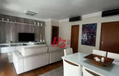 Apartamento com 3 dormitórios, 160 m² - venda por r$ 2.550.000,00 ou aluguel por r$ 19.670,00/mês - embaré - santos/sp