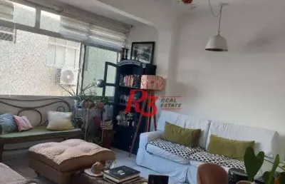 Apartamento à venda, 82 m² por r$ 345.000,00 - josé menino - santos/sp