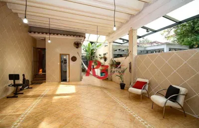Casa à venda, 350 m² por r$ 1.580.000,00 - vila belmiro - santos/sp