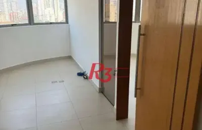 Sala para alugar, 45 m² por r$ 3.500,00/mês - marapé - santos/sp