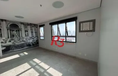 Sala, 46 m² - venda por r$ 280.000,00 ou aluguel por r$ 2.800,00/mês - macuco - santos/sp
