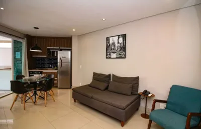 Apartamento com 1 dormitório à venda, 63 m² por r$ 845.000,00 - pompéia - santos/sp
