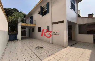 Casa com 3 dormitórios à venda, 210 m² por r$ 2.130.000,00 - embaré - santos/sp