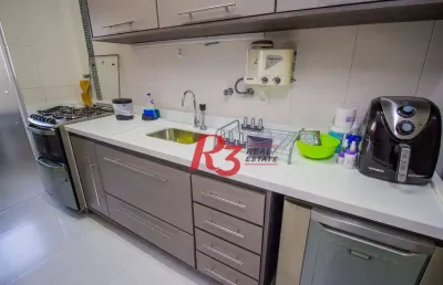 Apartamento com 2 dormitórios à venda, 114 m² por r$ 1.650.000,00 - pompéia - santos/sp