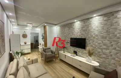 Apartamento à venda, 100 m² por r$ 690.000,00 - marapé - santos/sp
